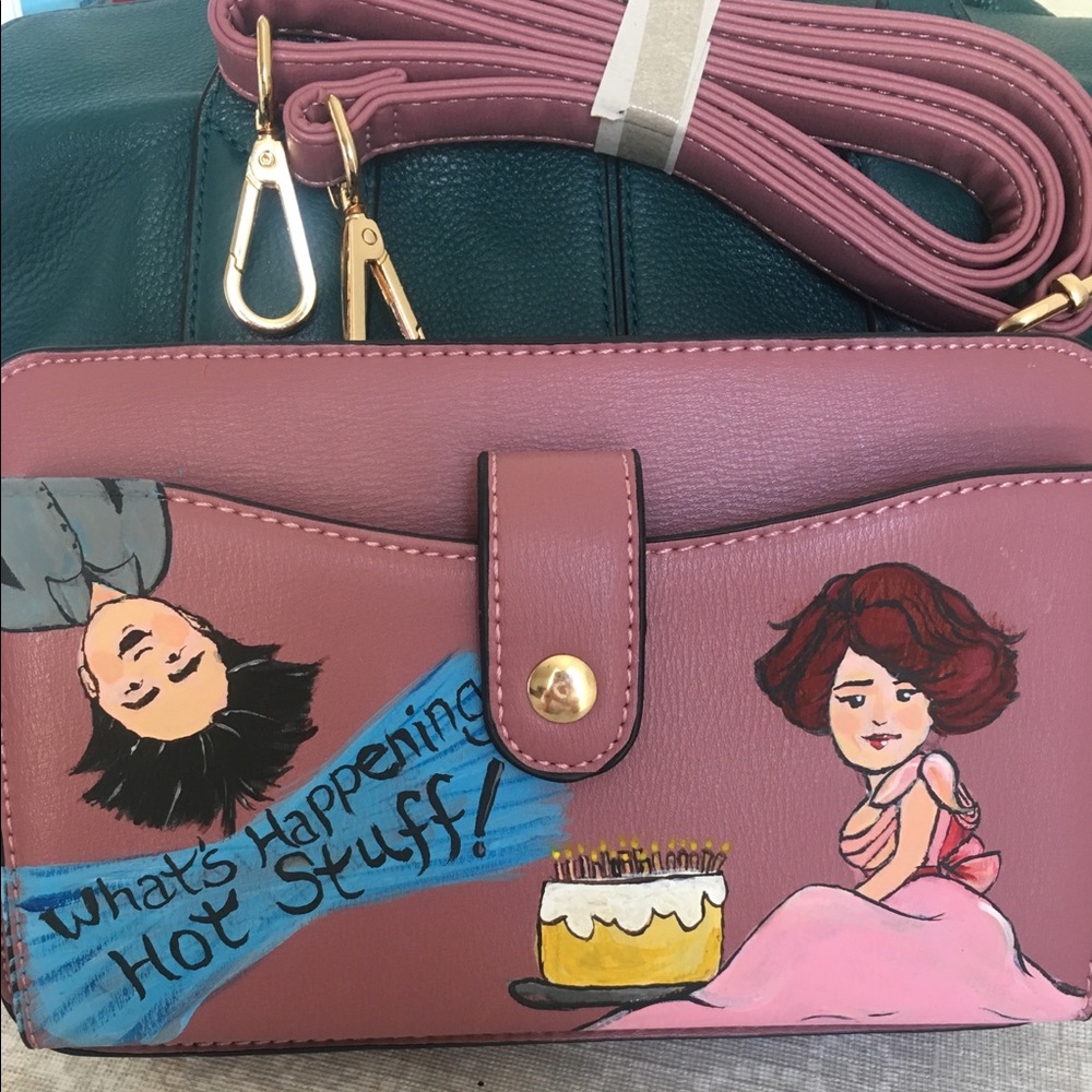 Custom painted purse Sixteen Candles